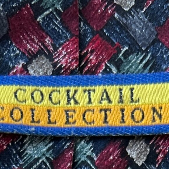 Cocktail Collection By Stonehenge Ltd. Multi-colored Tie, 100% Silk, EC! - Picture 7 of 8